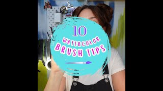 10 brush tips for watercolor