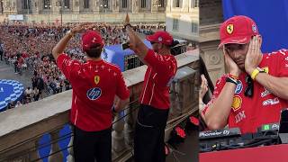 Massive welcome for Leclerc & Hamilton in Milan! 🇮🇹🔥 Ferrari Fans Go Wild Ahead of the Italian GP