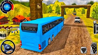 Real Bus Driving Simulator - Offroad Coach Bus Uphill Drive 3D 2025 - Android Gameplay