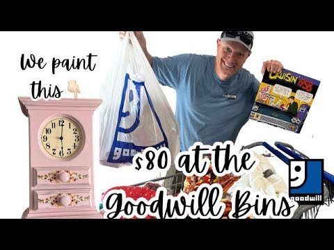 Hidden Gems at The Goodwill Bins Thrifting For Home Decor - Reselling