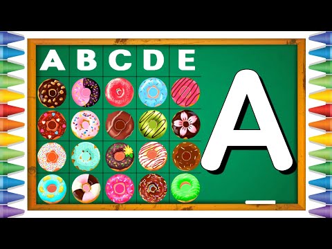 [알파벳 놀이] 유아와 어린이를 위한 ABCD 대문자 A부터 Z까지 쓰기 | Kids Alphabet A to Z | abc song | a for apple | abcd song