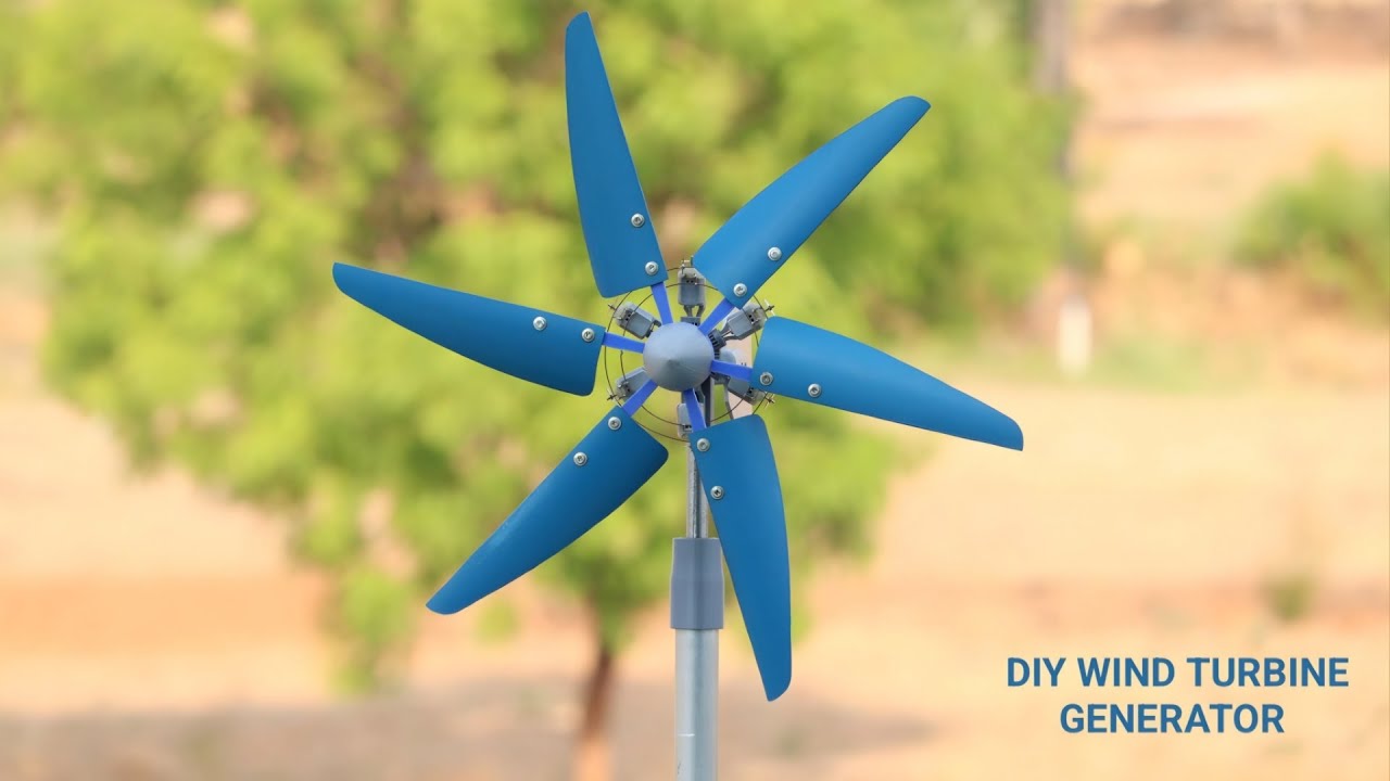 DIY Wind Turbine Generator Using Radial Engine