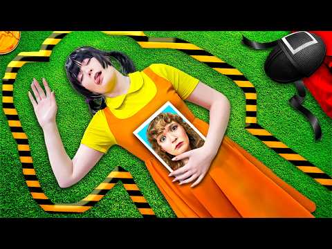 WHO MURDERED THE SGD?  SQUID GAME DOLL IN REAL LIFE | FUNNY & CRAZY SITUATIONS BY CRAFTY HACKS PLUS