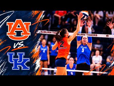 AUBURN vs. NO 3 KENTUCKY Highlights | Volleyball