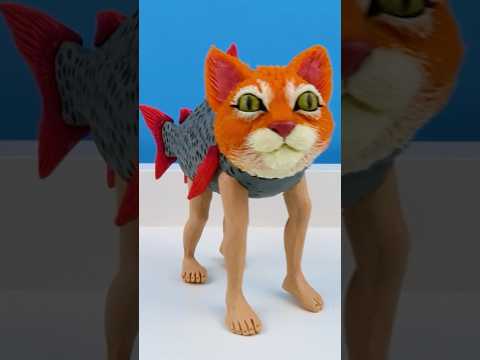 Making Trulimero Trulicina - Brainrot memes with Clay #brainrot #animals #meme #memes
