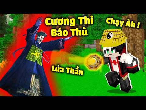 REDHOOD THỬ THÁCH 24GIỜ LÀM PHÁP SƯ BẮT MA CƯƠNG THI TRONG MINECRAFT*MỀU PHÁT HIỆN NGÔI MỘ CƯƠNG THI