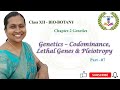 Genetic Concepts and Interactions