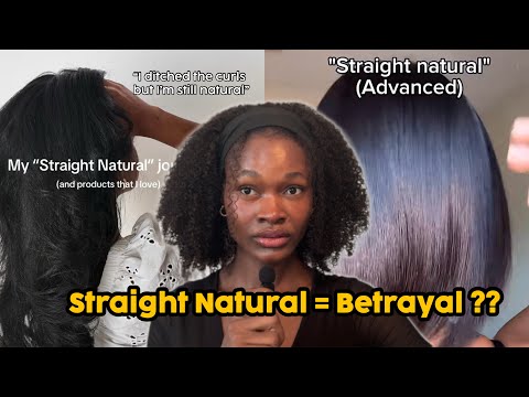 Can you be Natural without Curls| Is Straight Natural Hair a Betrayal or Just Versatility?