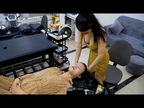 Beautiful Girl Has Talent In Relaxing Hair Washing Loved By Thousands Of People - ASMR MASSAGE FUL