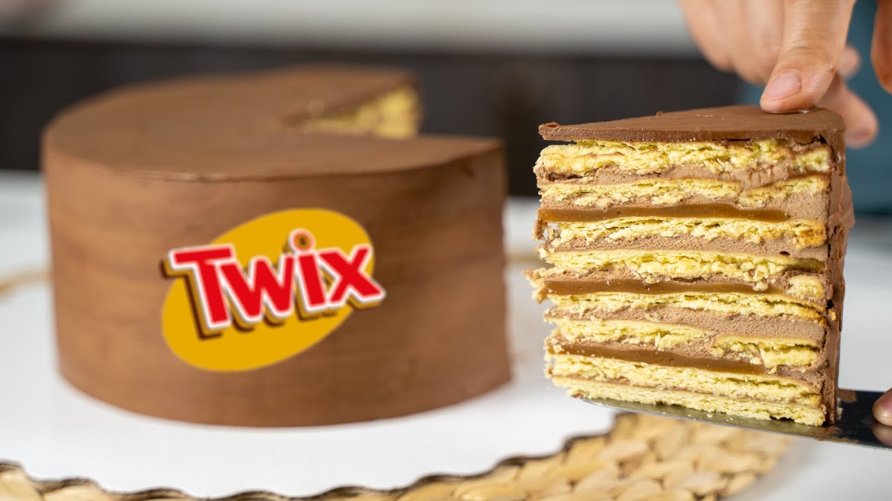 Торт TWIX - любимчик всех детей мягкий и песочный торт
