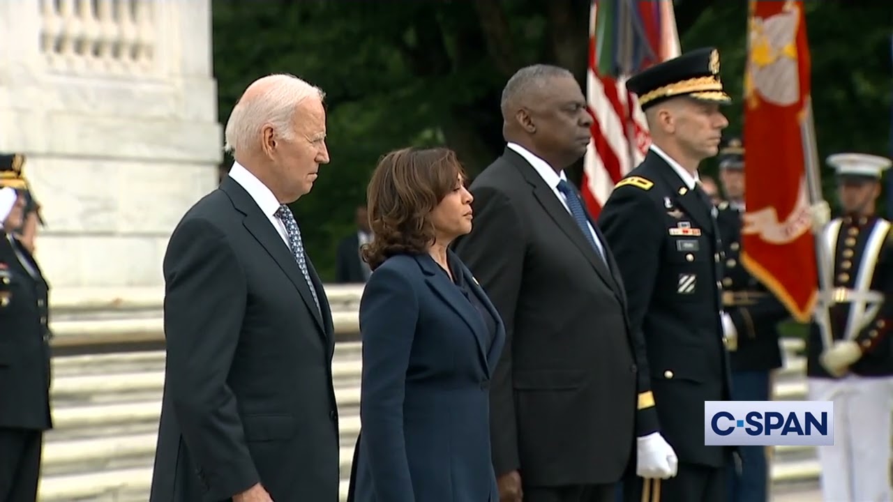 President Biden at Arlington National Cemetery on Memorial Day