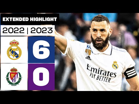 REAL MADRID 6-0 REAL VALLADOLID 2022/23 | RESUMEN ampliado