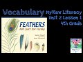 Vocabulary and Definitions Assessment