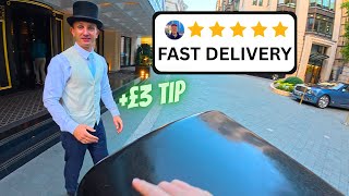 Delivering to the MOST EXPENSIVE Hotels in London! Friday Night Shift POV
