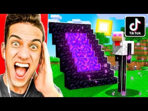 TESTING 10 NEW VIRAL TIKTOK MINECRAFT HACKS! **They Worked!**