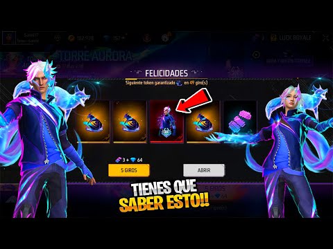 SE PUEDE GANAR TODA LA TORRE DE TOKENS ASPECTO AURORA CON SOLO 500 DIAMANTES TRUCO FREE FIRE