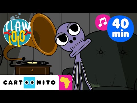 Dancing Octopus Finally Shares the Music | Clawlolo 🦀 Music 🎵 Marathon | Cartoonito Africa