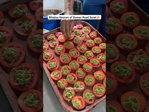 Bhajiya Heaven of Dumas Road #surat #youtubeshortsindia #ytshortsindia #indianstreetfood #gujarat