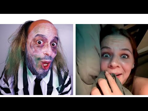 Trolling strangers as Beetlejuice