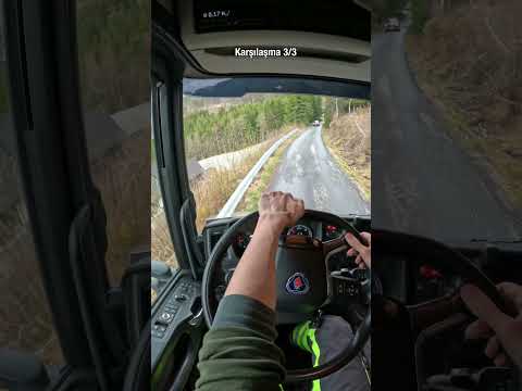 Dar Norveç Yollarında Mücadelemiz!  #norveç #doğa #kamyon #tır #ets2