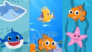 Baby Shark doo doo doo | Baby Shark Dance Song | Baby Shark under seaworld | Animals Sea