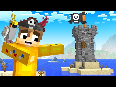 Building A PIRATE OUTPOST In Minecraft! (Squid Island)