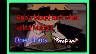 Apo's blood isn't what killed Martyn