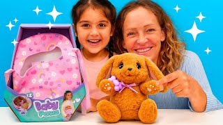 Defne'nin Doğum Günü Hediyesi! Baby Paws oyuncağı almaya gidiyorlar! Çocuk videoları.