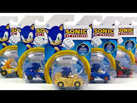 Sonic the Hedgehog Character Diecast Vehicles Collection Unboxing Review ASMR | Sonic Shadow Tails