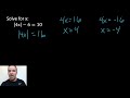 Solving Absolute Value Equations Challenge