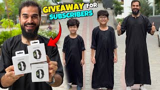 Wearing same dress for 24 hours 😍 Subscribers ke lye VIP gift announce kar dia 🎁