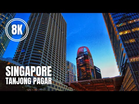 Singapore City 8K: Tanjong Pagar Neighbourhood Evening Walk (June 2021)