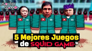 Top 5 Mejores Juegos de El Juego del Calamar temporada 2 en Roblox 🦑🔥