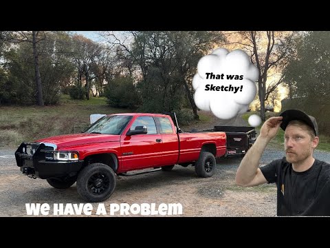 Tow test! With my 29 year old Dodge Cummins! Fixing no trailer light issue