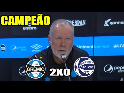 Entrevista coletiva Mano Menezes - Grêmio campeão da Recopa