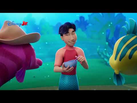 Disney Junior Ariel | Os Momentos Mais Divertidos do Flounder