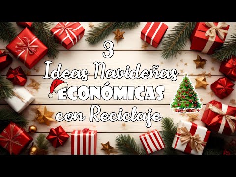 Adornos navideños con materiales reciclados súper fáciles 🎨♻️