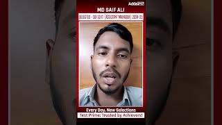 MD Saif Ali | Selected Post: SBI SO IT (Assistant Manager) 2024-25