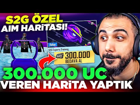 BEDAVA 300.000 UC VEREN KENDİ HARİTAMIZI YAPTIK!! 😱 ÖDÜLLÜ S2G AIM HARİTASI!! | PUBG MOBILE