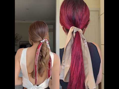 Hair scarf hack 💝 @NicholeCiotti #hairtutorial #hairstyle #keşfet #fyp #hairhack #explore