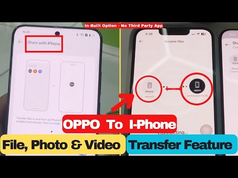 OPPO Phone to APPLE IPhone Transfer Option Available Now | In Built Option & No Third Party App