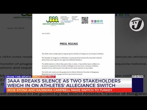 YouTube video thumbnail: Jaaa Breaks Silence as two Stakeholders Weigh in on Athletes' Allegiance Switch