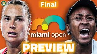 Sabalenka vs Gauff | Miami Open 2026 | Final Preview & Prediction