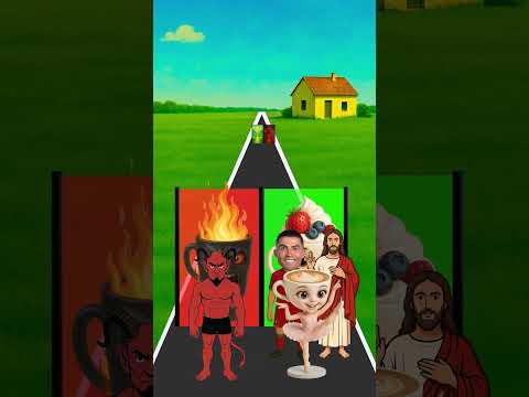 Who will help the ballerina cappuccino? ☕🩰 Jesus ✝️ or the Devil 😈