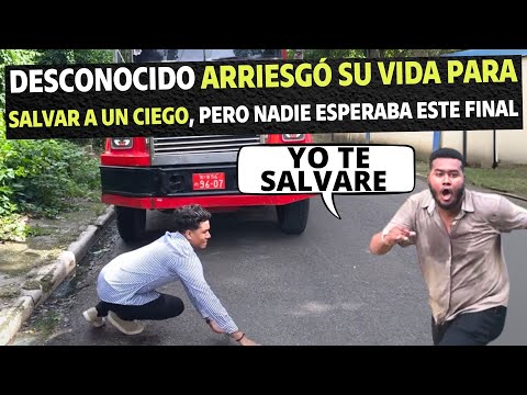 Desconocido arriesgó su vida para salvar a un ciego, pero nadie esperaba este final.