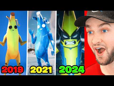 Evolution of Peely in All Fortnite Trailers & Cutscenes!