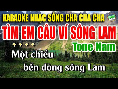 Tìm Em Câu Ví Sông Lam Karaoke Nhạc Sống Minh Công | Tone Nam Hay Nhất