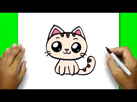 How To Draw A Cute Cat Face | Cute Cat Drawing