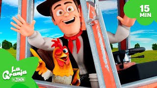 Por La Granja Va El Tractor 🚜 Canciones Infantiles (15min) | El Reino Infantil