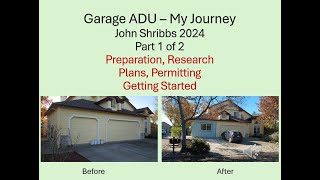 Garage ADU Part 1 Startup